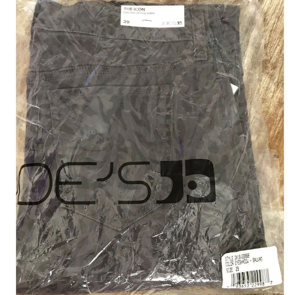 Joe's Jeans The Icon Jeans Mid Rise Skinny Ankle Eyeshadow Sauvage NWT Size 29